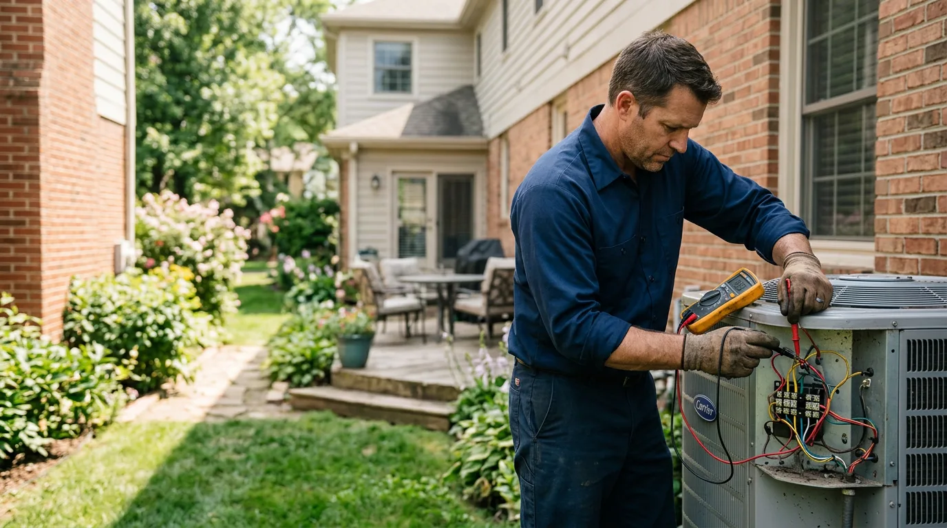HVAC technician working near Williamsport, KY